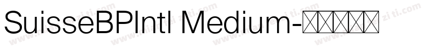 SuisseBPIntl Medium字体转换
